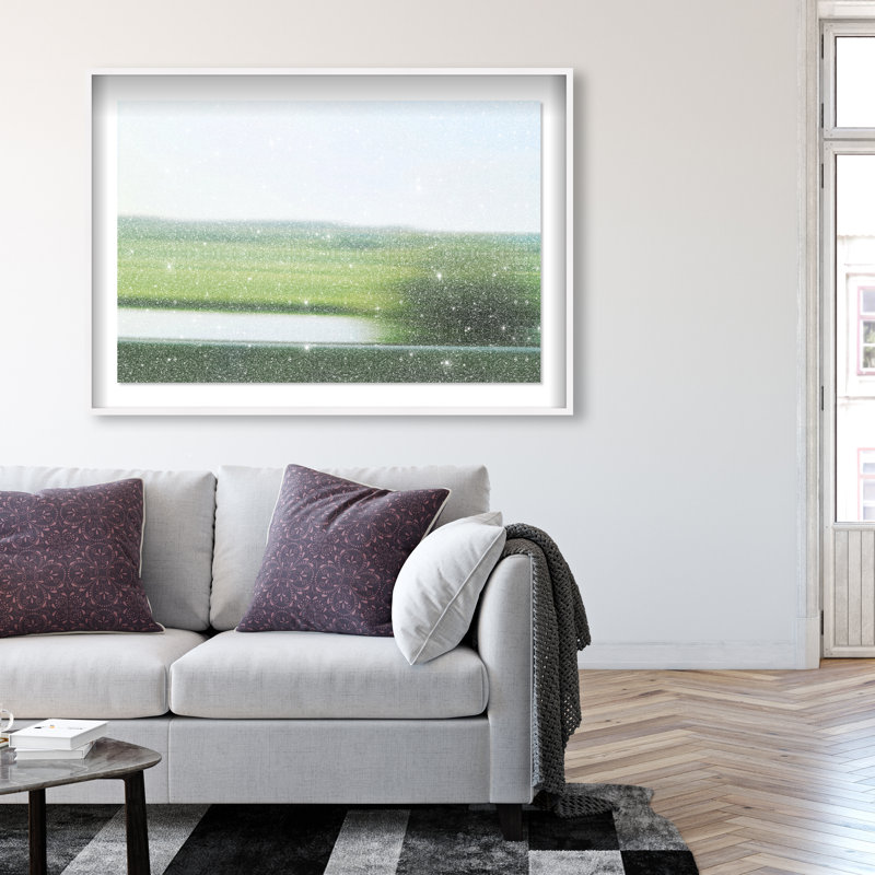 Velocity Meadow I Print by Oliver Gal, 25.5"H x 37.5"W, White Shadowbox