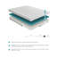 Matelas en mousse viscoélastique infusée de gel de 8 pouces avec housse en Tencel, expérience de sommeil personnalisée pour toutes les saisons-2031620606