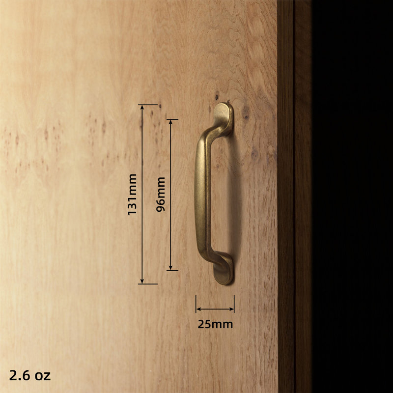 Antique Brass 5-Inch Arch Cabinet Bar Pull