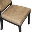 L'ensemble de table de salle à manger 7 pièces se compose d'une table ronde en bois et de 6 chaises en polyester gris foncé avec dossier haut, finition noire sablée.-1290397617-1290397622-1290397623