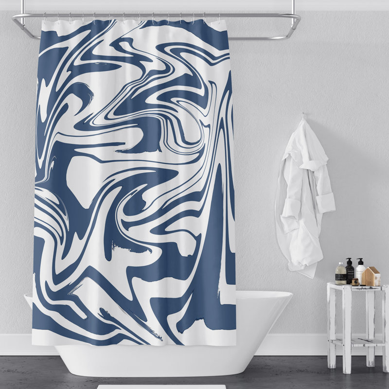 Abstract Shower Curtain, 72" H x 70" W