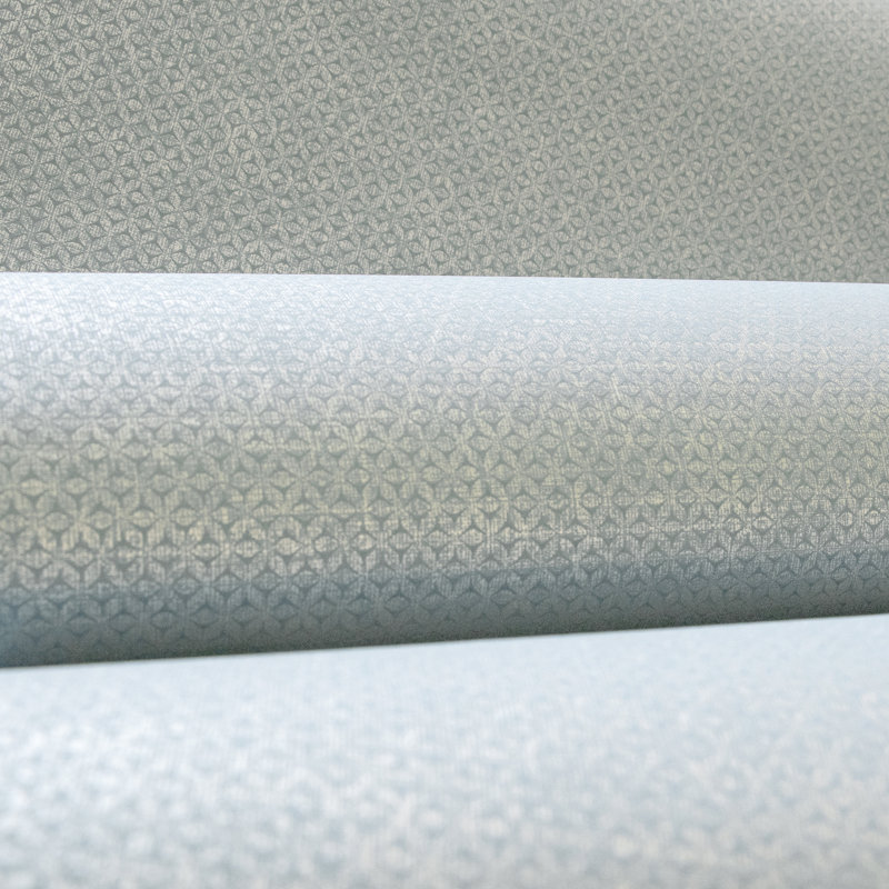 Haga 10.05m x 53cm Metallic Wallpaper Roll, Steel Blue