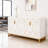 Zug White and Gold Sideboard Buffet Cabinet