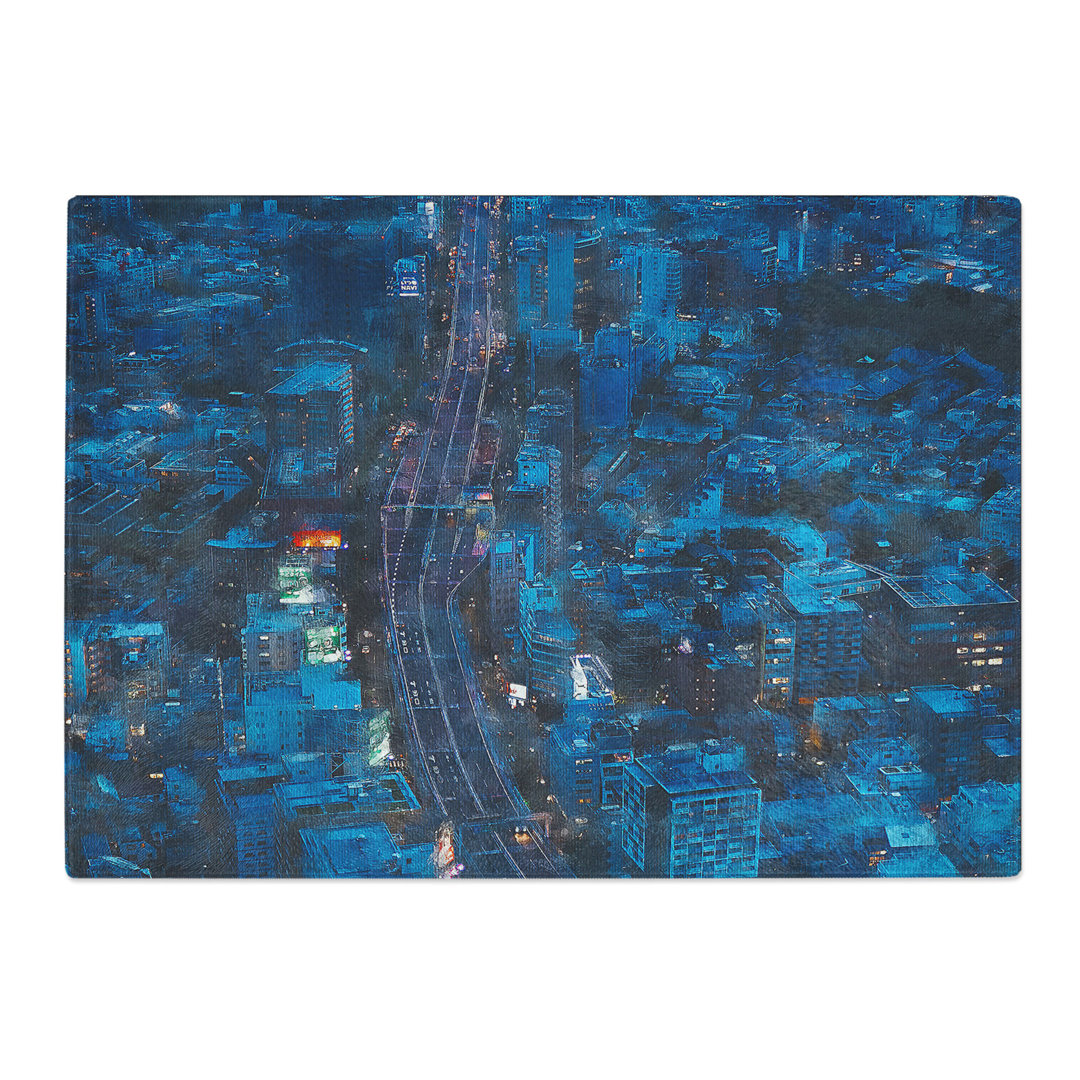 Tempered Glass Road Through Tokyo in Japan Chopping Board