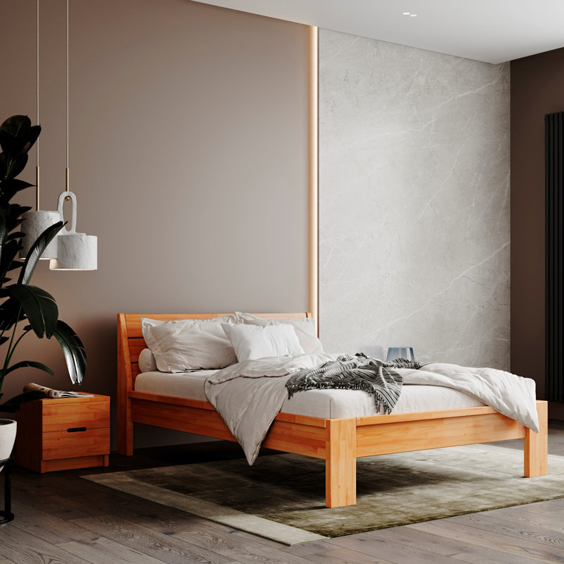 Pigott Solid Wood Bed, 90 x 190cm