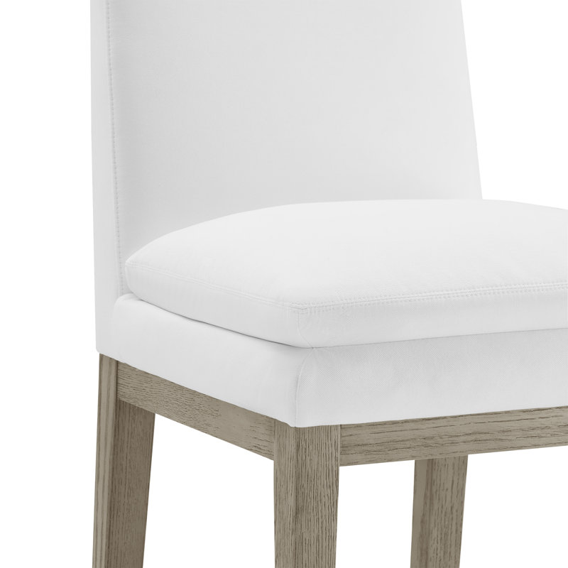 Bethea Upholstered Counter Stool, Prestige Pearl Tweed, Graywash