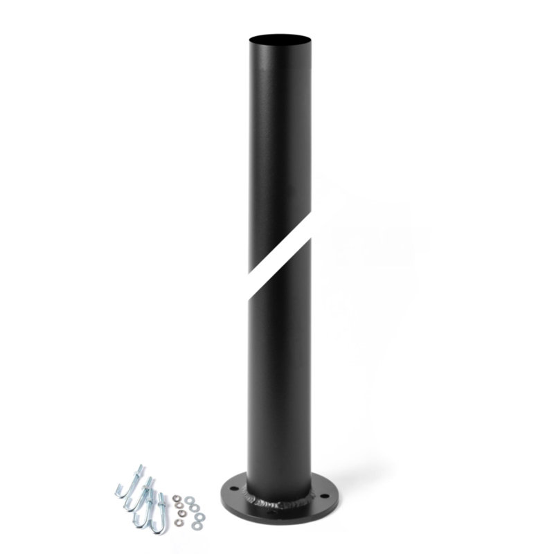 Round Outdoor Post, Coastal Burnished Steel
