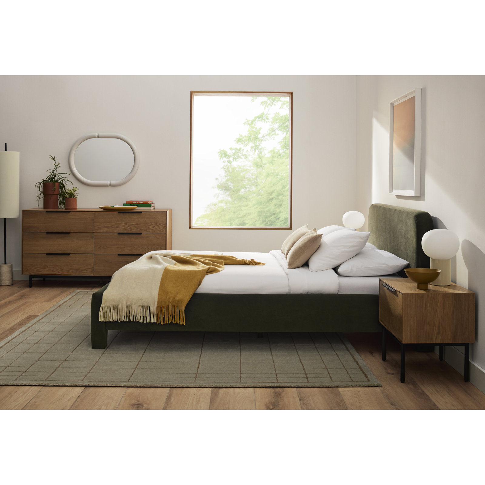 Mallory Gray Hand Tufted Area Rug, Rectangle 8' x 10'