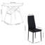 Ensemble de table de salle à manger 5 pièces, table de salle à manger ronde avec 4 chaises en similicuir-1478919830-1478919828