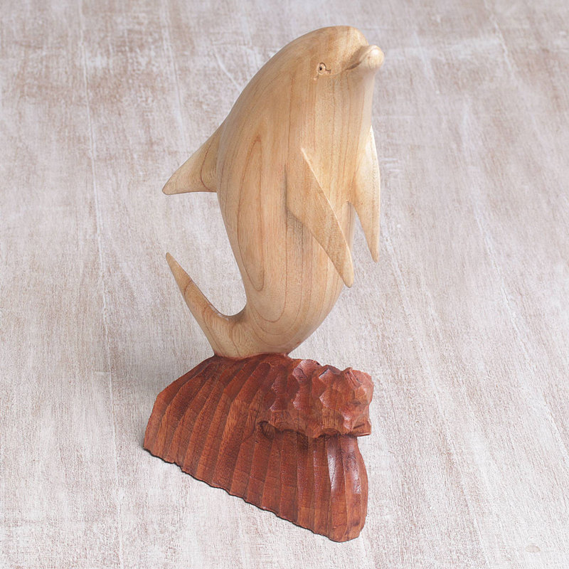 Sculpture en bois de houblon dauphin Lyles