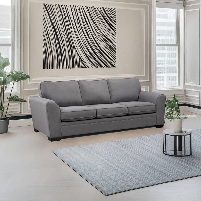 Beattie Fabric Sofa & Two Chair Set, Gray