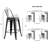 24"Metal Barstool (No Including  Table)