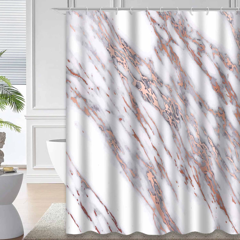 Rideau de douche Marble Rose, L 72 po x l 72 po