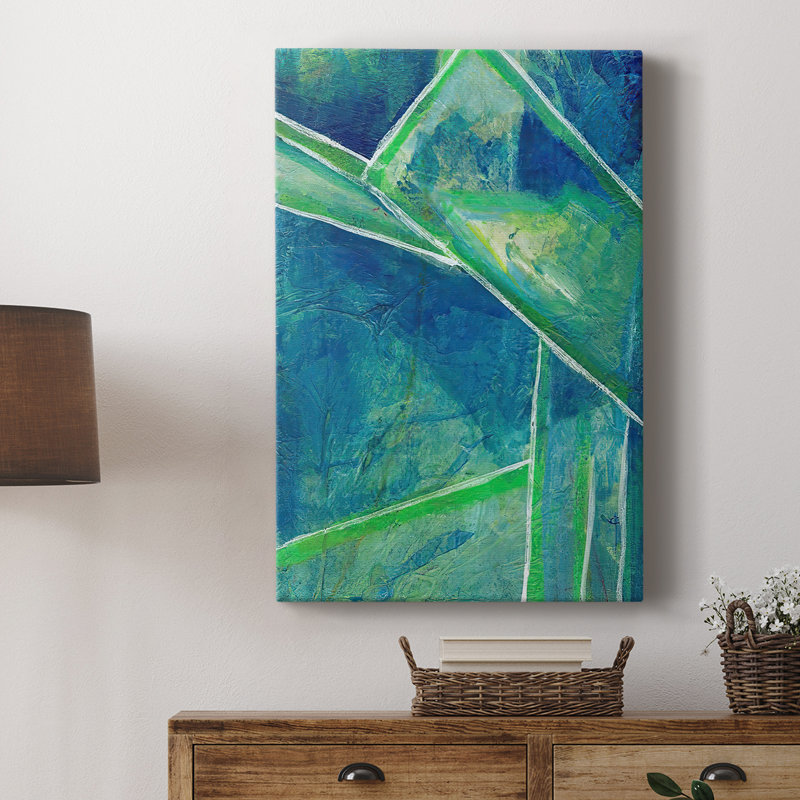 GeometricInCoolIV - galerie sur mesure Cavas, H 18 po x l 12 po