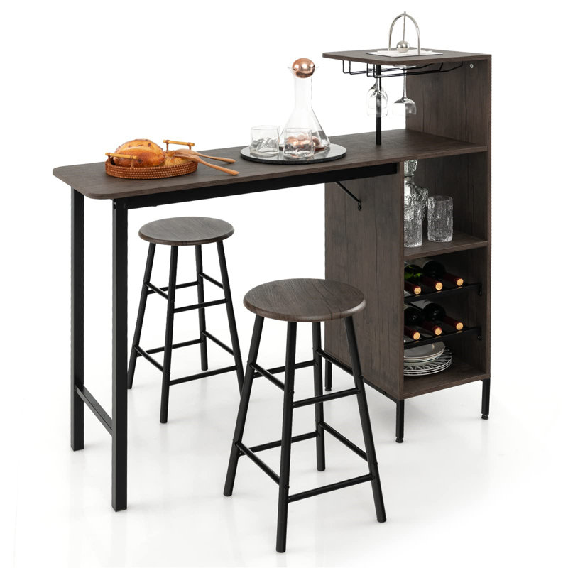 2 - Person Dining Set, Black