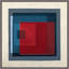 Overlapping Color 5' Framed Graphic Art Print on Glass