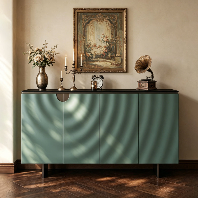 Modern large-capacity sideboard, Green