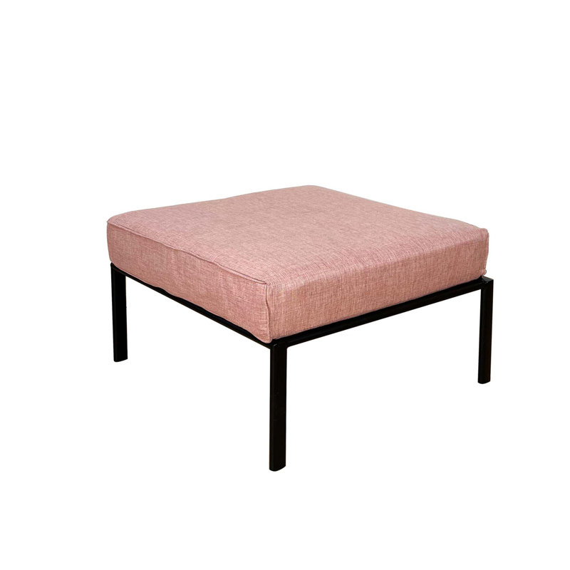 Ensemble de patio en tissu Rajni (1 fauteuil avec accoudoirs, 1 repose-pieds)