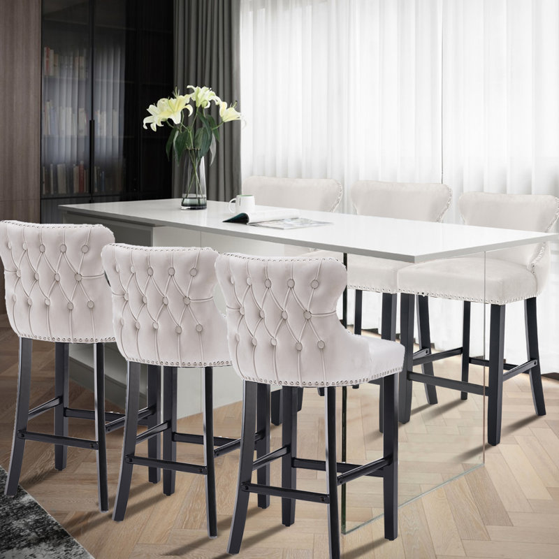 Tabouret de comptoir 26,7 po Alaster, Beige