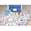 Tapis beige / bleu Southwestern-1533254446