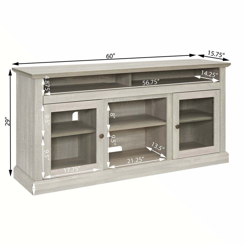 Versatile Entertainment Console with Ample Storage for Various Gadgets