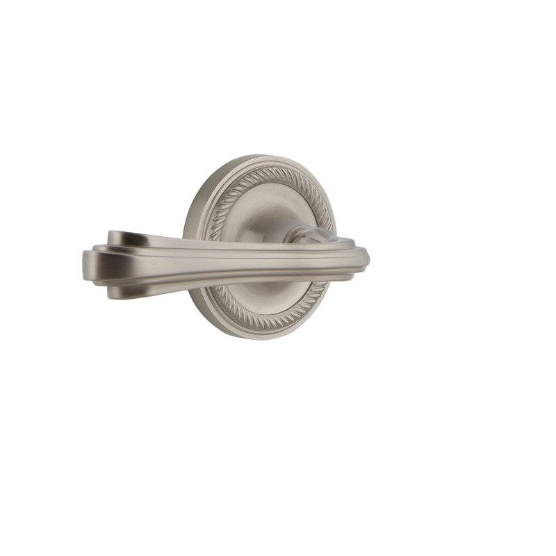 Mannequin de corde simple avec levier fleur, Gaucher, Nickel satiné