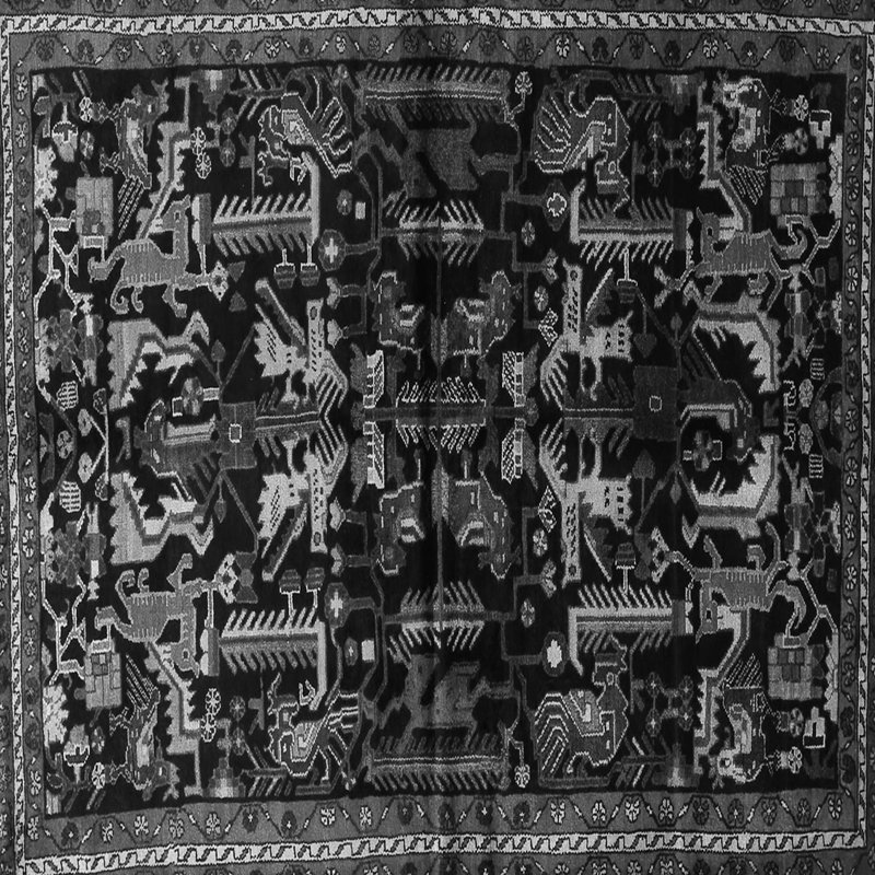 Mehraz Performance Oriental Indoor Rug, Square 6'