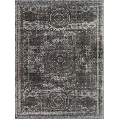 Tapis oriental gris foncé Vienna