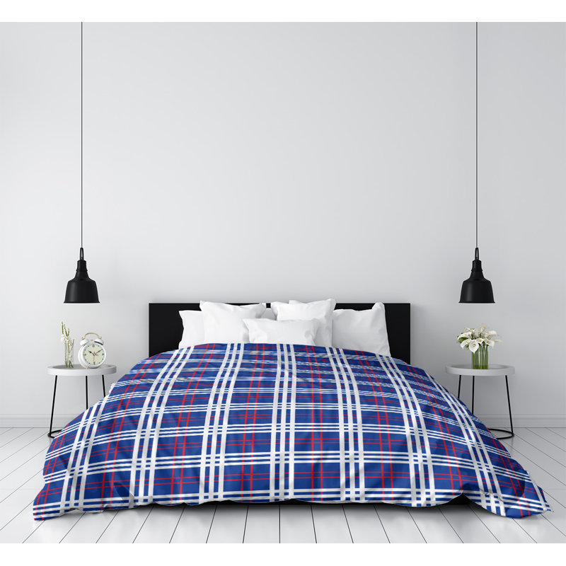 Housse de couette simple Baltimore football Luxury, Housse de couette simple TG, Polyester brossé, Orange / bleu / blanc