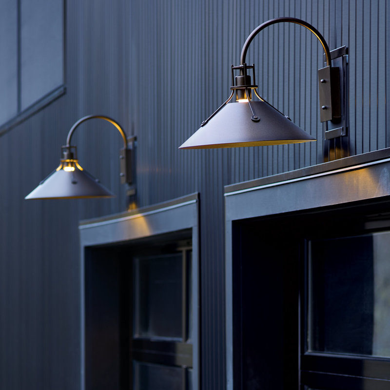 Henry 1 - Bulb Outdoor Barn Light, 10.5" H x 9.2" W x 10.4" D, Coastal Black