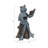 Decorative Playful Coffee Break Frog Garden Statue for Garden Decor - Book Lover Yard Sculpture Accent Piece for Outdoor Decor - 13", Gray & Bronze