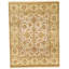 Hand Knotted Wool Area Rug in Ivory And Gold
