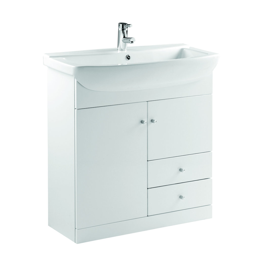 850mm Free-standing Single Vanity Unit