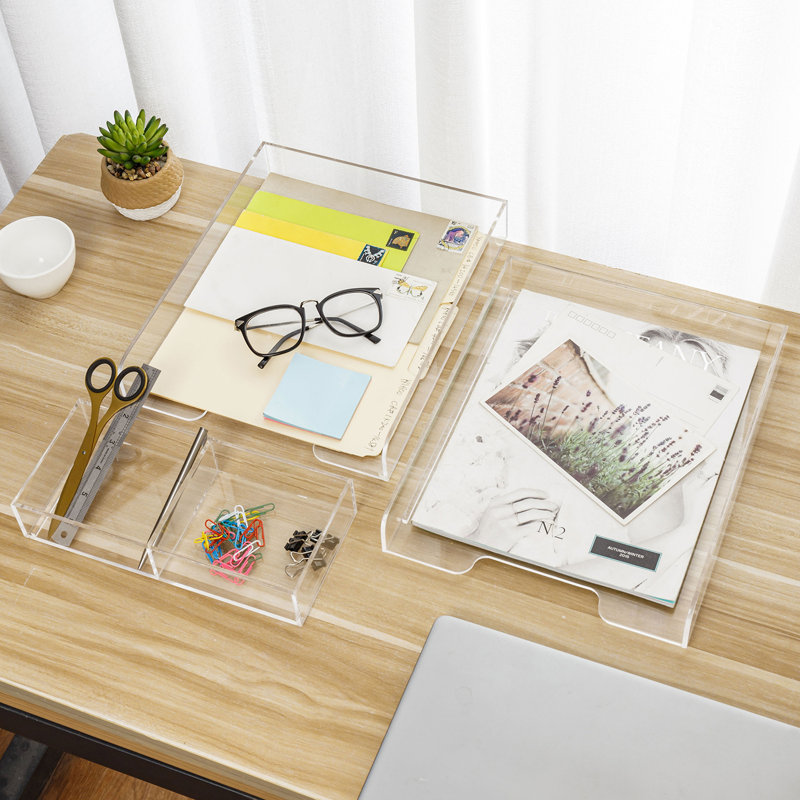 Archuleta Acrylic Stackable Desk Organiser