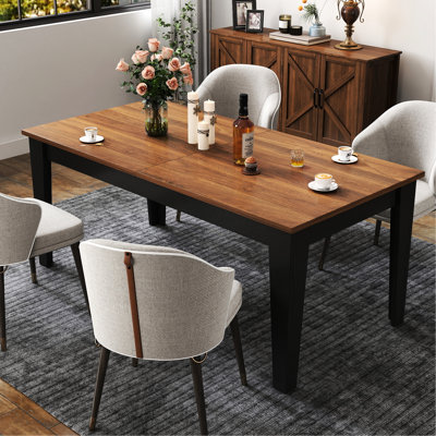 Extendable Kitchen Table, 106.5 In Length, Family Dinners, Style, Finish 106.3 Dining Table For Office And Study, Design, Supports 110.23 Pounds, Part