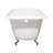 Kingston Brass Aqua Eden 54-Inch Cast Iron D-Shaped Roll Top Clawfoot Tub (No Faucet Drillings)-72887888