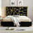 Upholstered Metal Platform Bed-993979597-993979599