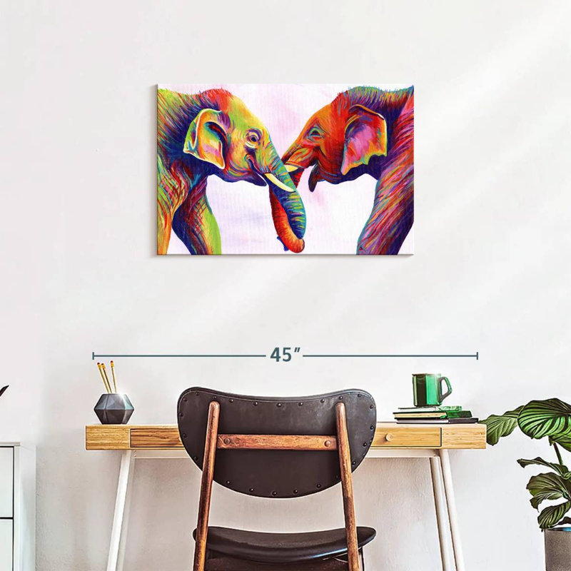 Brampt Elephant Calves, 20" H x 30" W