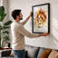 Lion's Contemplation Boho - Print-136679917-136679916