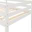 Lit mezzanine avec escalier, blanc