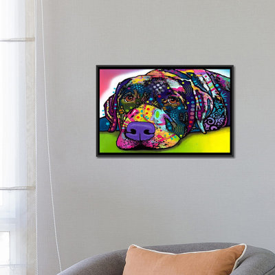 Savvy Labrador par Dean Russo - Giclée sur toile tendue sur châssis