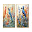 Geai bleu dans le jardin d'été I - Collection d'art mural 2 panneaux animaux-1592338049-1592338048