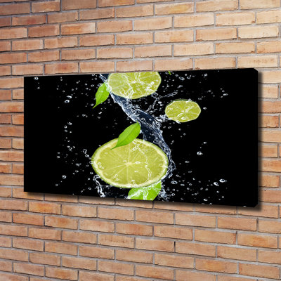 Limes And Water - Wrapped Canvas Print