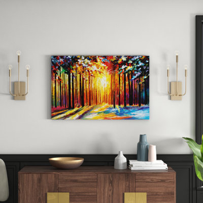 Sun Of January - Wrapped Canvas Painting