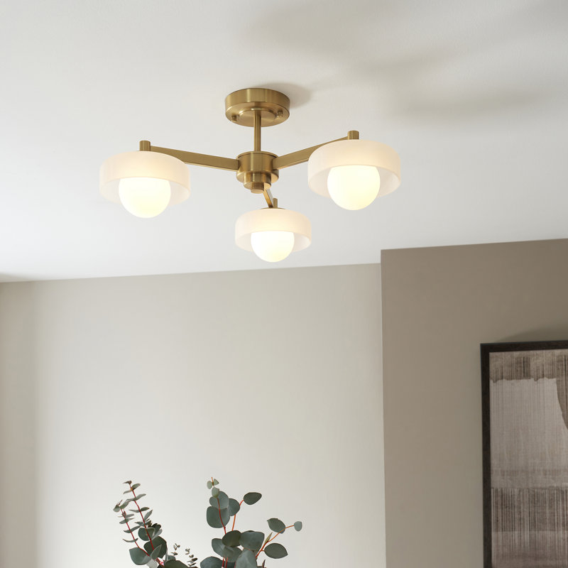 Bossca 3-Light Semi Flush Mount