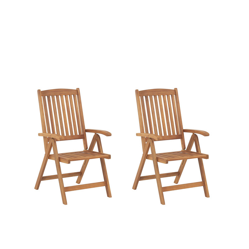 Brodbeck Folding Patio Dining Armchair with Cushion