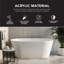 Transolid 59 L x 31.125 W x 23.25 H Freestanding Bathtub, In White