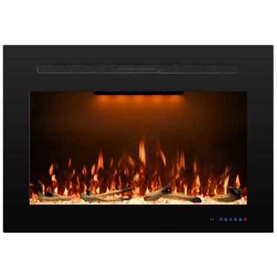 Abdualeem Electric Fireplace Insert with 5120 BTU