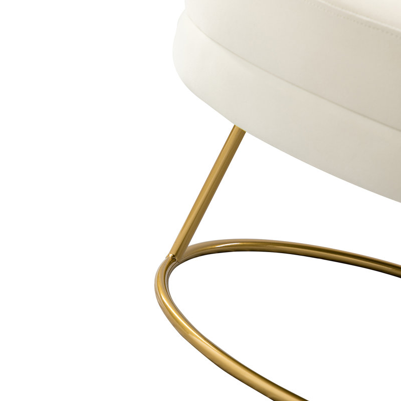 Fauteuil demi-tonneau 28,4 po, Polyester ivoire