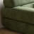 Matcha Green Retro-style Fabric Sofa